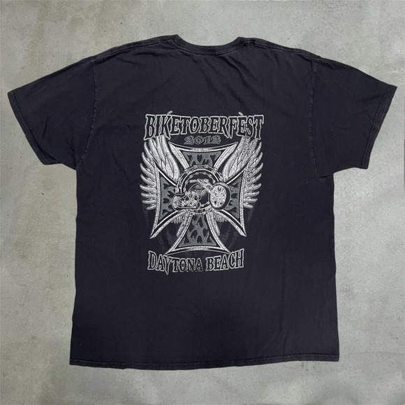 Hanes Other - Biketoberfest 2012 Daytona‎ Beach Motorcycle T-Shirt Black XL Iron Cross
